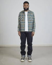 The Strike Gold SG2205 Brushed Check Work Shirt - Green