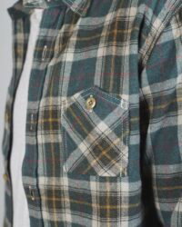 The Strike Gold SG2205 Brushed Check Work Shirt - Green