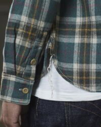 The Strike Gold SG2205 Brushed Check Work Shirt - Green