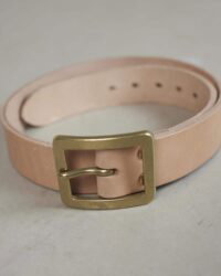The Strike Gold Italian Leather Belt - Tan