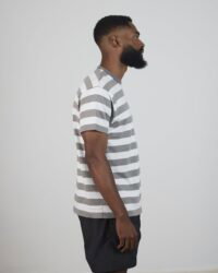 The Rite Stuff Border Stripe Tee - Grey/White