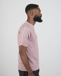 Loop & Weft Slub Cotton Crewneck - Red Cherry