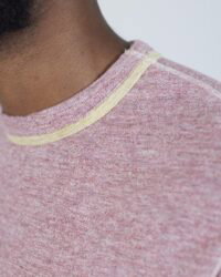 Loop & Weft Slub Cotton Crewneck - Red Cherry