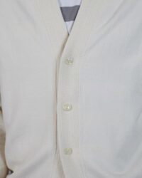 Loop & Weft Pile Shawl Collar Cardigan - Ivory
