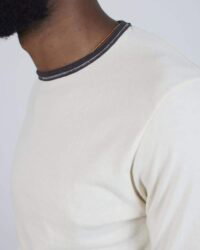 Loop & Weft Recycled LS Crewneck - Ivory 2Tone
