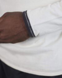 Loop & Weft Recycled LS Crewneck - Ivory 2Tone