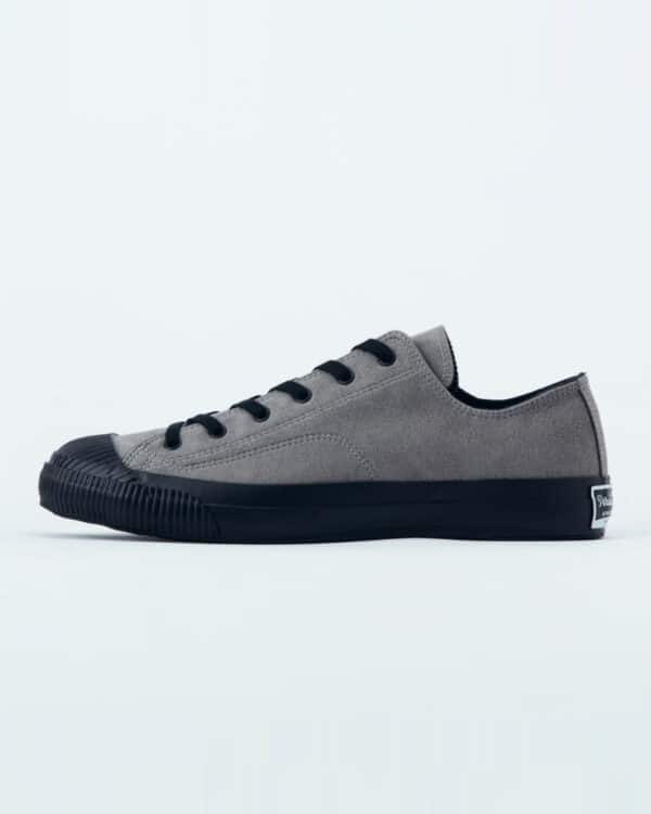 PRAS Shellcap Low Sneakers - Grey Vegan Suede/Black