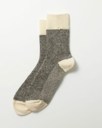 RoToTo Wool Daily 3 Pack Socks - Off White/Black