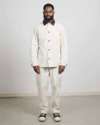 Seuvas Corduroy x Canvas Coverall - Natural