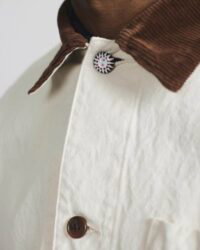 Seuvas Corduroy x Canvas Coverall - Natural