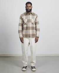Seuvas Flannel Work Shirt - Beige