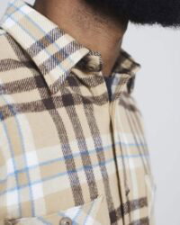 Seuvas Flannel Work Shirt - Beige