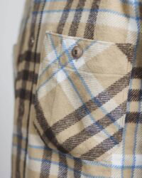 Seuvas Flannel Work Shirt - Beige