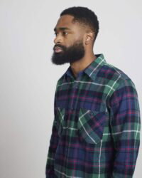 Seuvas Flannel Work Shirt - Navy