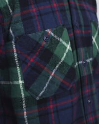 Seuvas Flannel Work Shirt - Navy