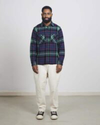 Seuvas Flannel Work Shirt - Navy