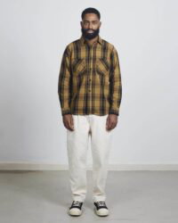 Seuvas Twill Check Work Shirt - Mustard