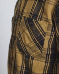 Seuvas Twill Check Work Shirt - Mustard