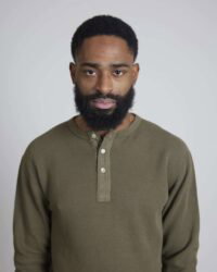 Loop & Weft Double Face Henley Thermal - Olive
