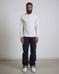 Loop & Weft Double Face L/S Henley - Grey