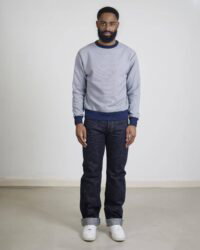 Loop & Weft SZ Pinborder Knit Sweatshirt - Navy