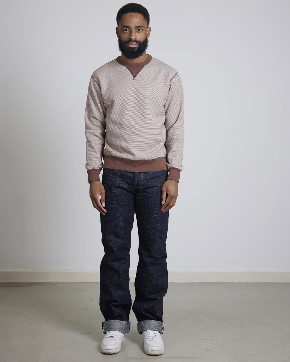 Loop & Weft SZ Pinborder Sweatshirt - Brown · Those That Know