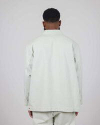 Takeyari Canvas Shawl Collar Jacket - Matcha Overdye
