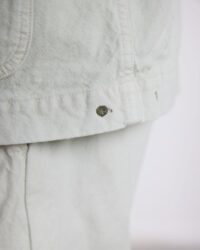 Takeyari Canvas Shawl Collar Jacket - Matcha Overdye