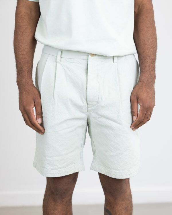 Seuvas 10oz Canvas 2 Tuck Shorts - Matcha