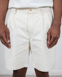Seuvas 10oz Canvas 2 Tuck Shorts - Natural
