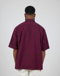 Seuvas Kasuri BD Shirt - Red