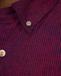 Seuvas Kasuri BD Shirt - Red
