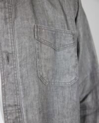 Seuvas Linen Band Collar Shirt - Black
