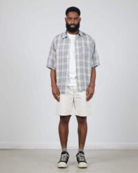 Seuvas Linen Open Collar Shirt - Blue