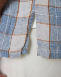 Seuvas Linen Open Collar Shirt - Blue