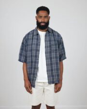 Linen Open Collar Shirt