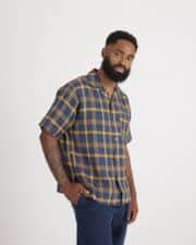 Seuvas Linen Open Collar Shirt
