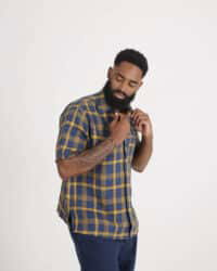 Seuvas Linen Open Collar Shirt