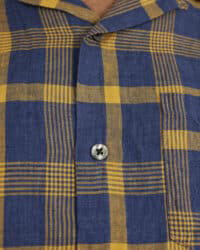 Seuvas Linen Open Collar Shirt