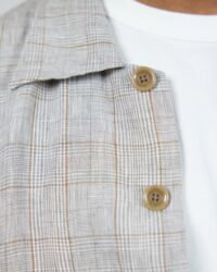 Seuvas Linen Utility Shirt - Grey
