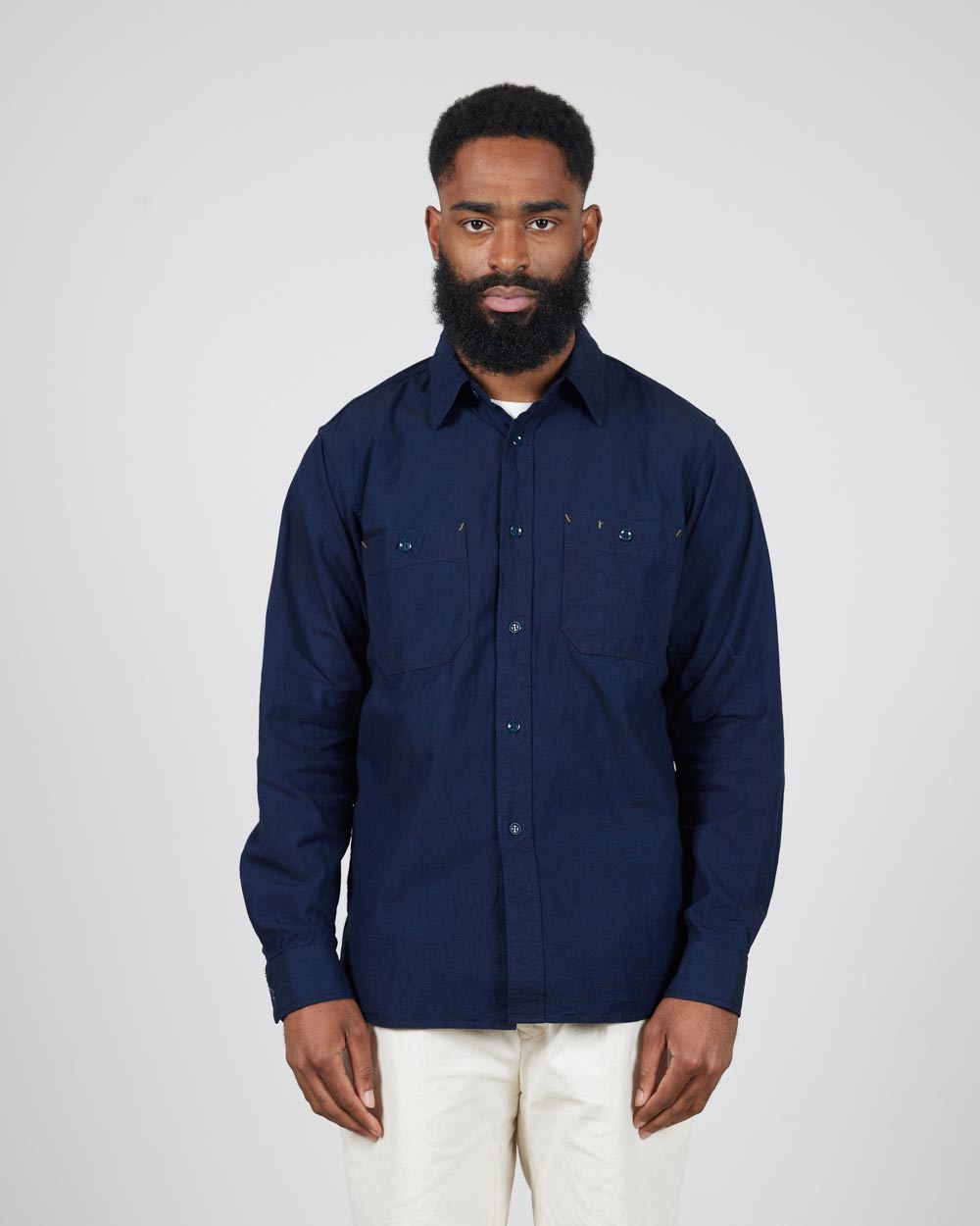 Seuvas Chambray Work Shirt - Dark Indigo · Those That Know