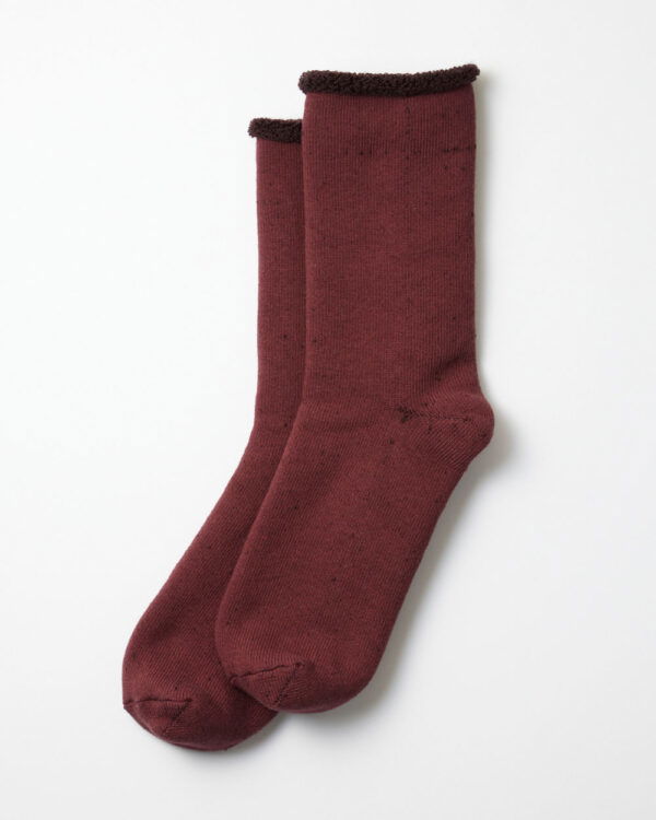 RoToTo Double Face Cozy Sleeping Socks “Extra Fine Merino” - Wine/Bordeaux