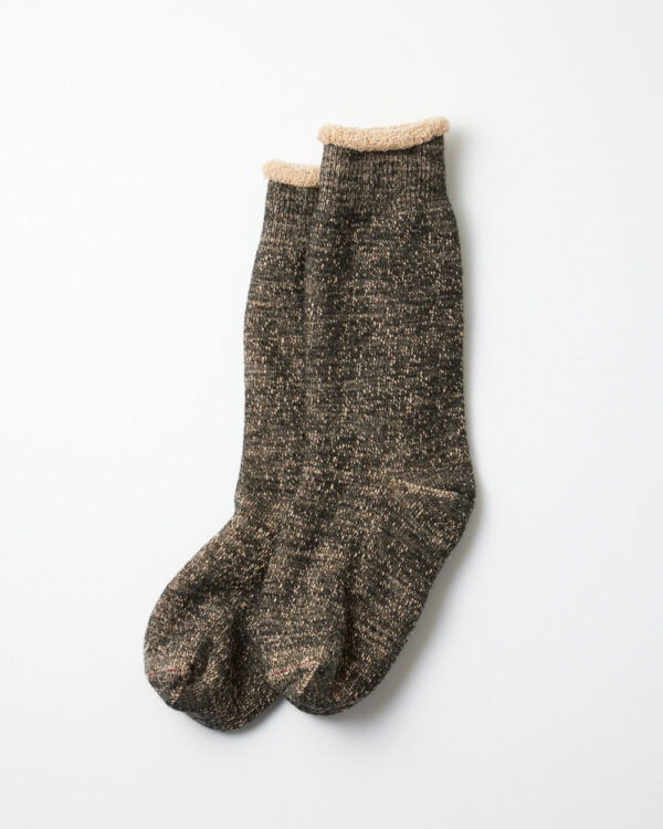 RoToTo Double Face Socks - Black/Brown