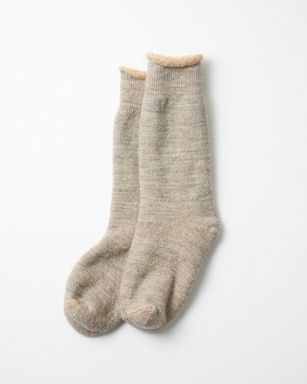 RoToTo Double Face Socks - Grey/Brown