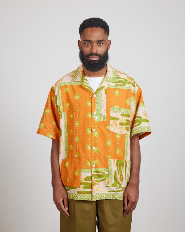 Gypsy & Sons Bandanna Patchwork Shirt - Orange