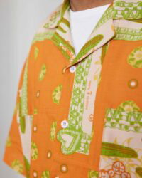 Gypsy & Sons Bandanna Patchwork Shirt - Orange
