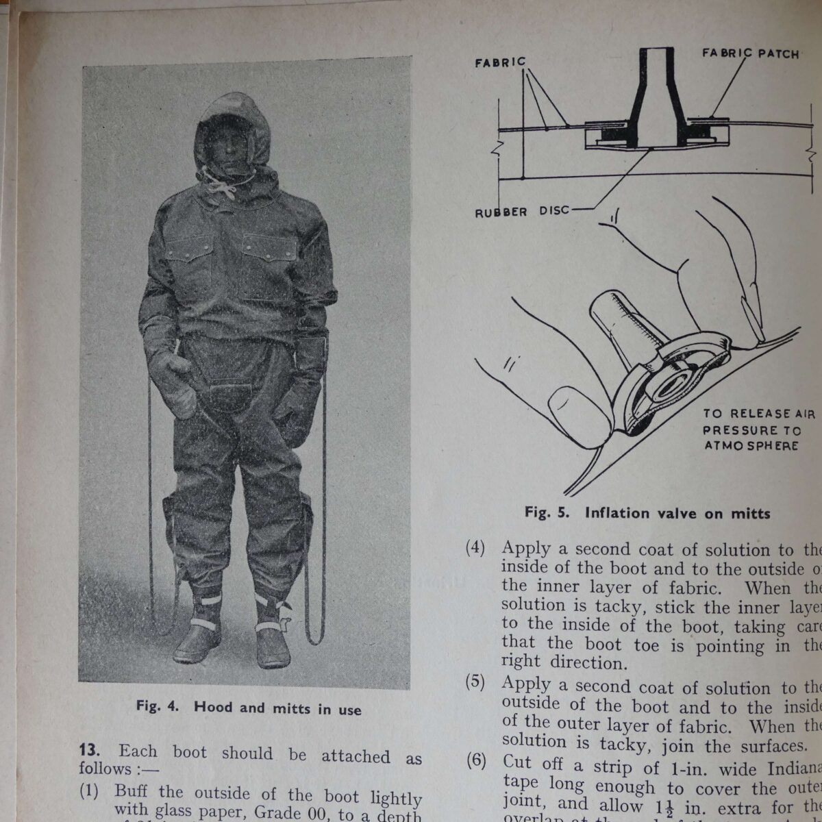 Ventile immersion suits
