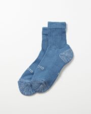 RoToTo Everyday Pile Mini Crew Sock - Blue