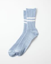 RoToTo Hemp/Organic Cotton Stripe Sock - Blue