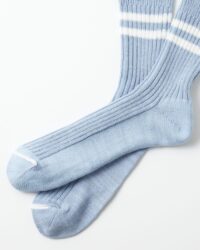 RoToTo Hemp/Organic Cotton Stripe Sock - Blue